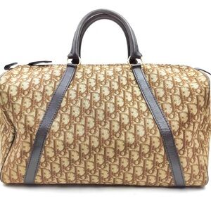 Christian Dior Hand Bag  Brown Canvas